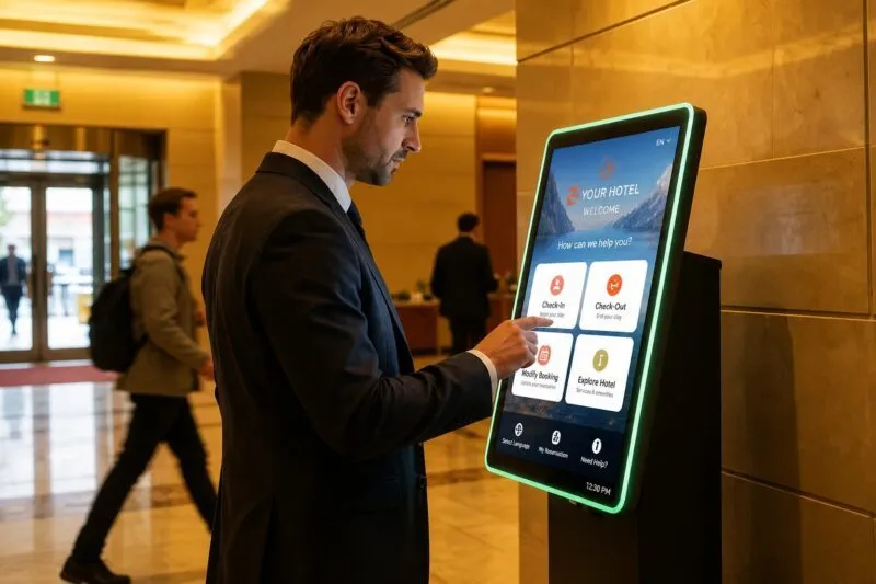 Kiosk Komplettlösung: Wie integrierte Self-Service-Systeme Unternehmen transformieren 3 self check in system